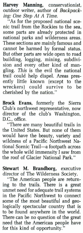 1974 PNT Endorsements