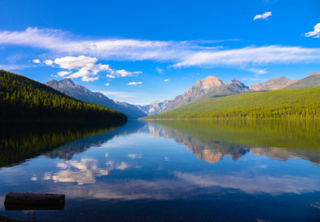 Bowman Lake in Glacier National Park