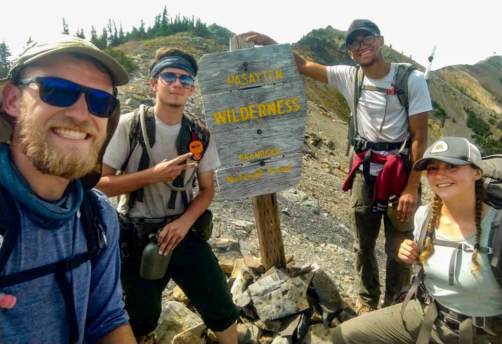 Eastern Pasayten Performance Trail Crew. Photo by Sean Miller.