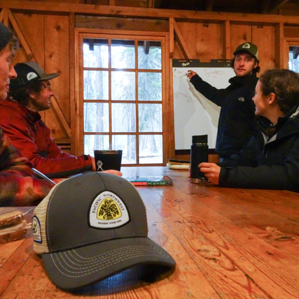 Crew Leader, Kameron Walton in his fifth season with PNTA, gives classroom instruction.