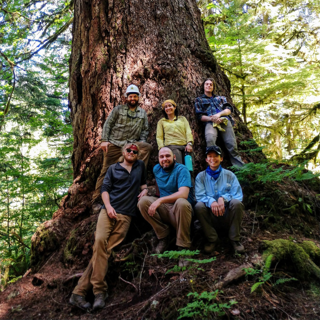 Meet Cat, Thomas, Erica, Nate, Jake and Chris! This trail crew has had a busy season with projects that took them high along the Cascade Crest, where they worked to repair damage from the Holman Fire — and to the lush temperate rainforests of the North Cascades on the Mt Baker-Snoqualmie National Forest.