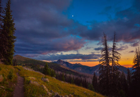 Sunset on the Boundary Trail