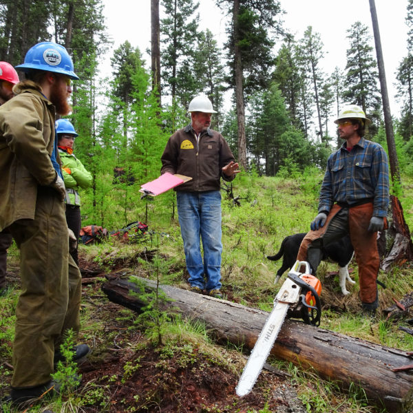 BCHA volunteer, Darrell Wallace provided saw training and certifications.