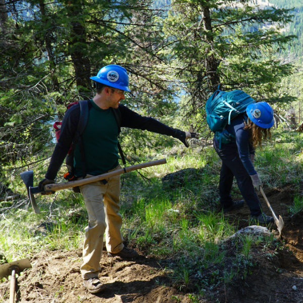 Western Washington Regional Coordinator, Sterling Collins-Hill co-led field exercises on the Pipsissewa Trail.