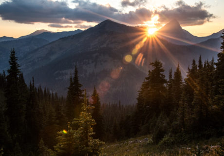 Sunrise in the eastern Pasayten Wilderness