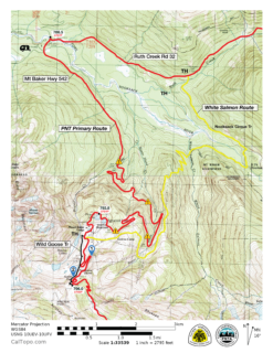 White Salmon Route Map