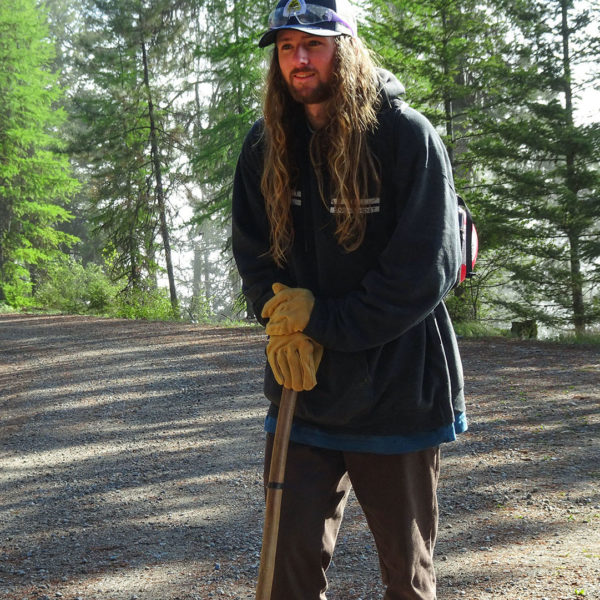 Zac Skees joined our team this year, bringing years of backcountry trail stewardship experience.